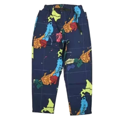 Japanese trendy pants with explosive prints