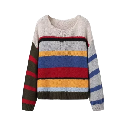 Rainbow sweaters for a casual look