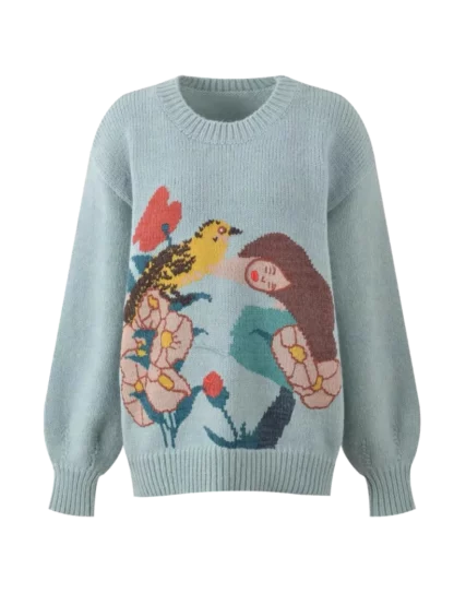 Designer sweater with quality drawings