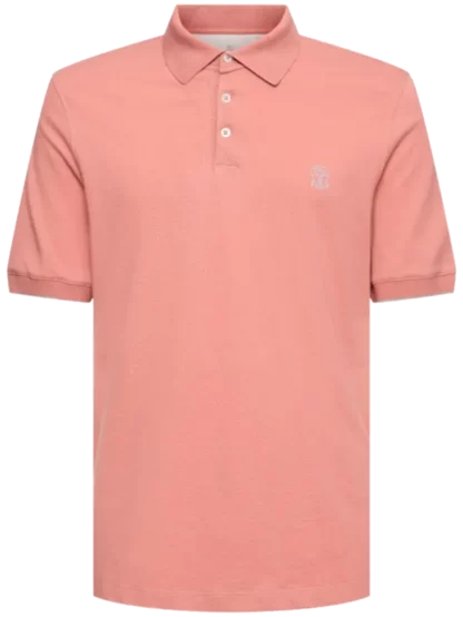 Cotton piquet logo polo