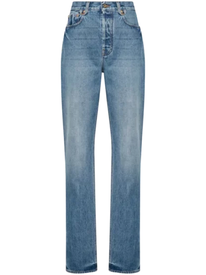 Le De-Nimes Droit high-rise straight jeans