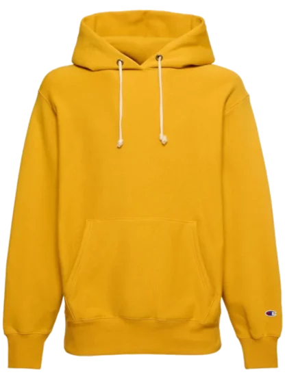 Hooded sweatshirt yellow