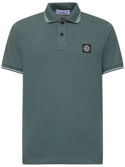 Logo cotton blend polo