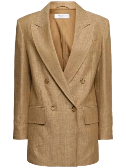 Gerla double breast linen blazer