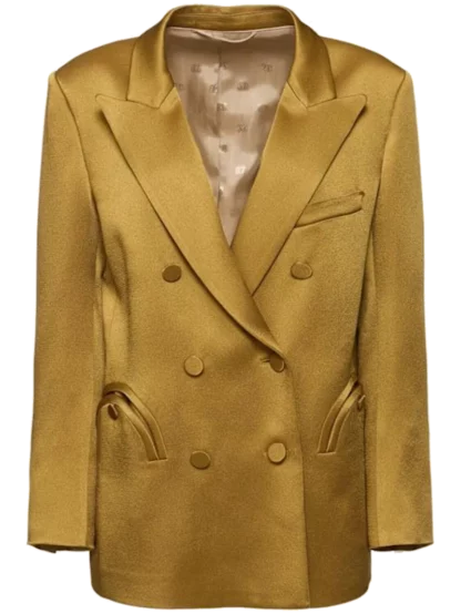 Novalis double breast satin blazer