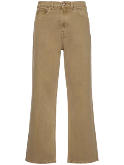 Third Cut cotton straight jeans