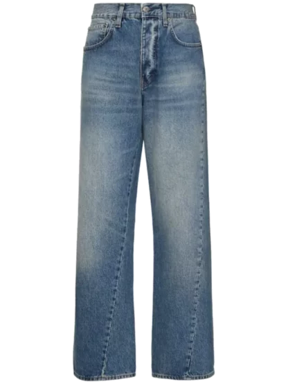 Wide twisted jeans